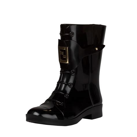 fendi rain boots lace up